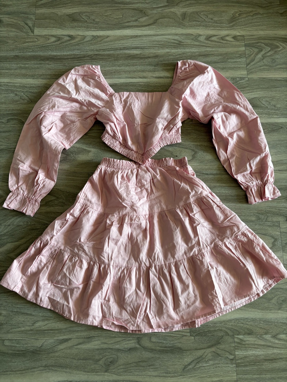 Women's Pink Tiered Midi Skirt - Brand Unspecified